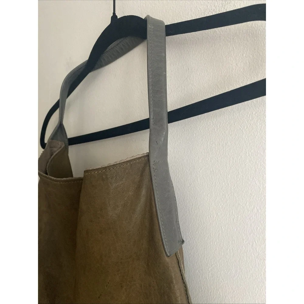 B May Leather Hobo Bag Slouchy‎ Greenish Brown Leather